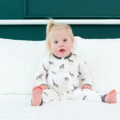 Zippered Romper in Giraffe