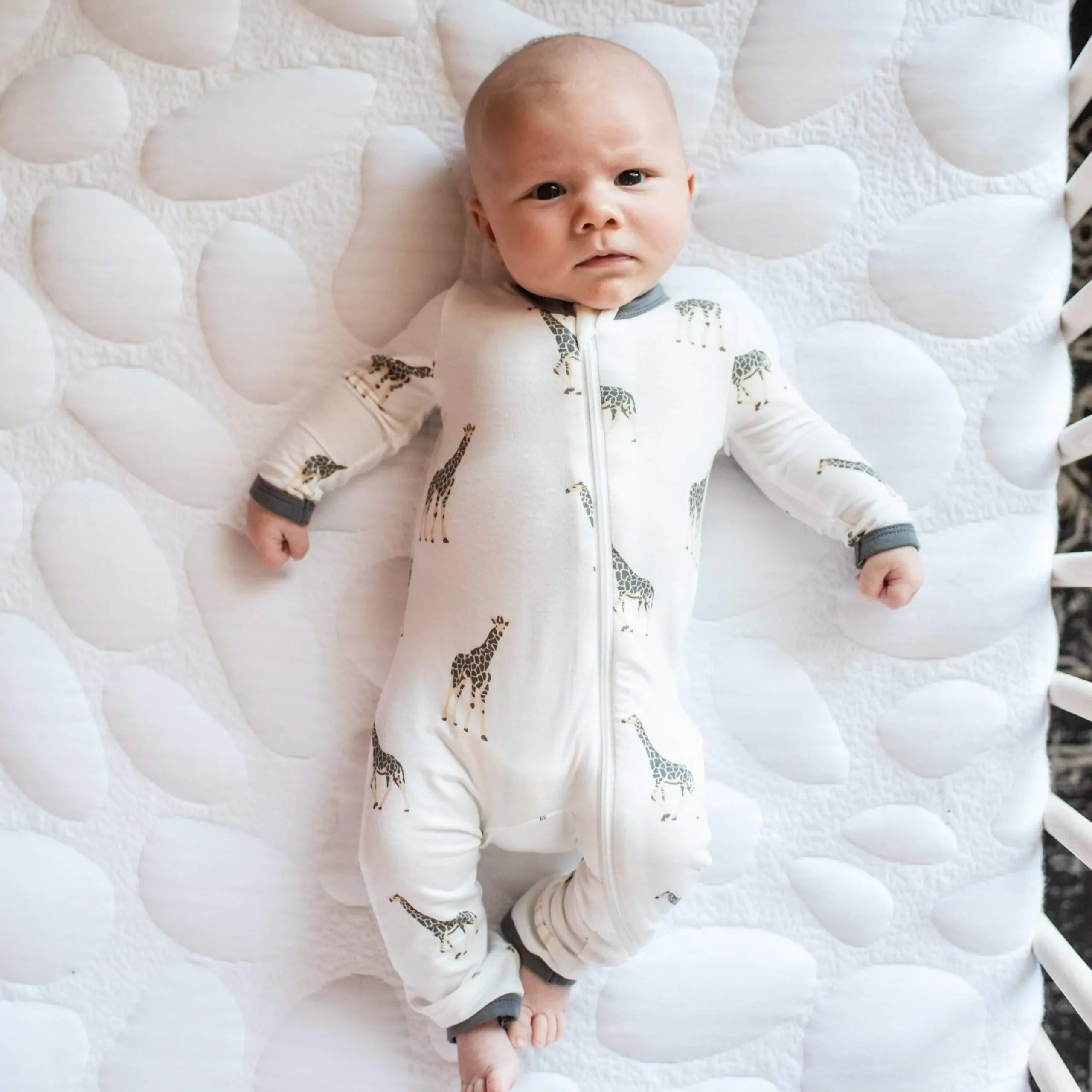 Zippered Romper in Giraffe