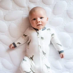 Zippered Romper in Giraffe