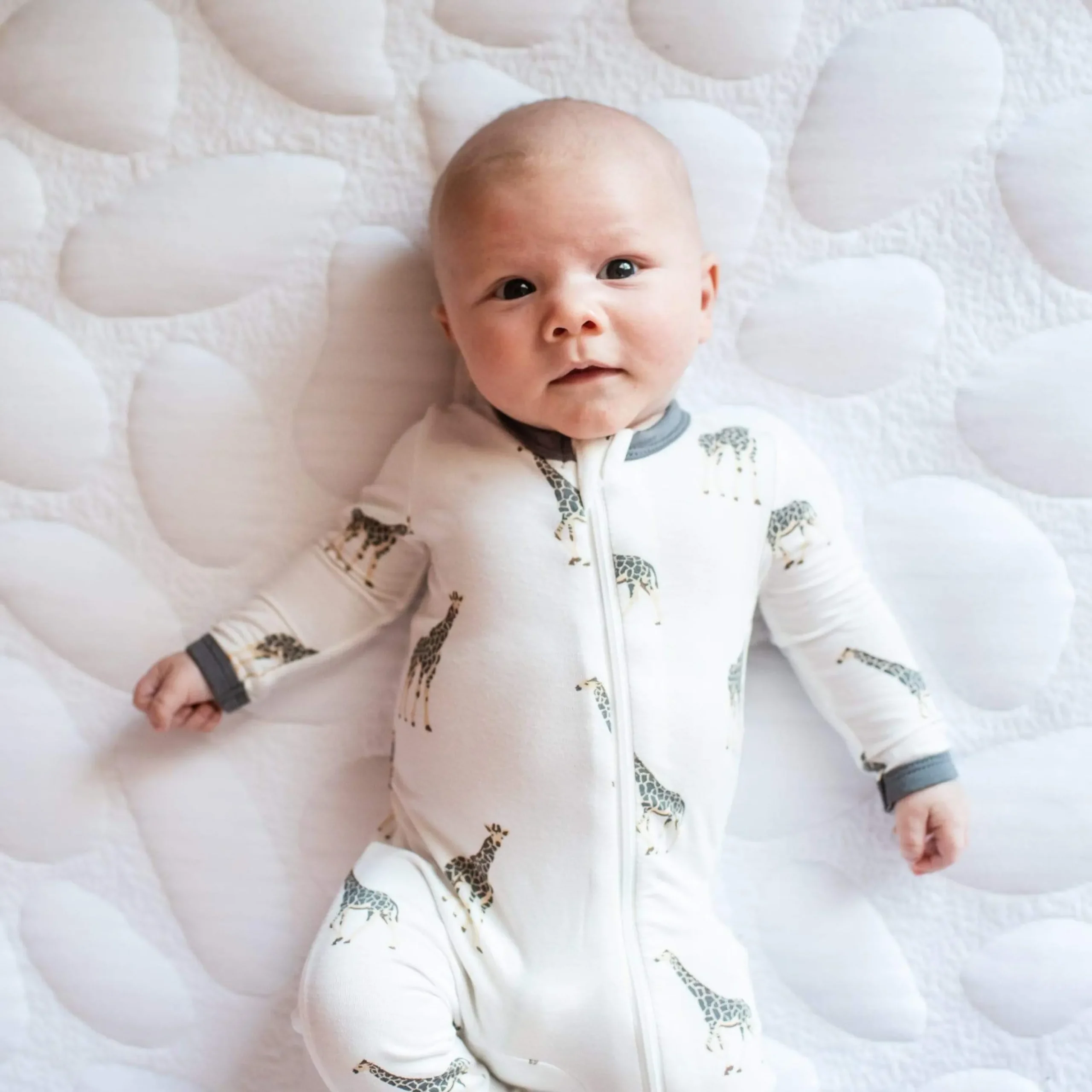 Zippered Romper in Giraffe