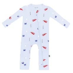 Zippered Romper in Harbor