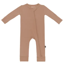 Zippered Romper in Latte