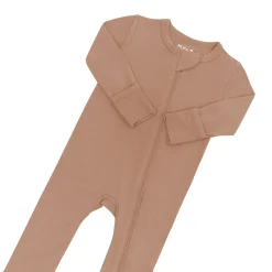 Zippered Romper in Latte