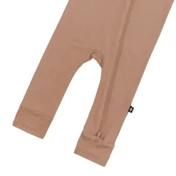 Zippered Romper in Latte