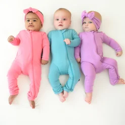 Zippered Romper in Makai