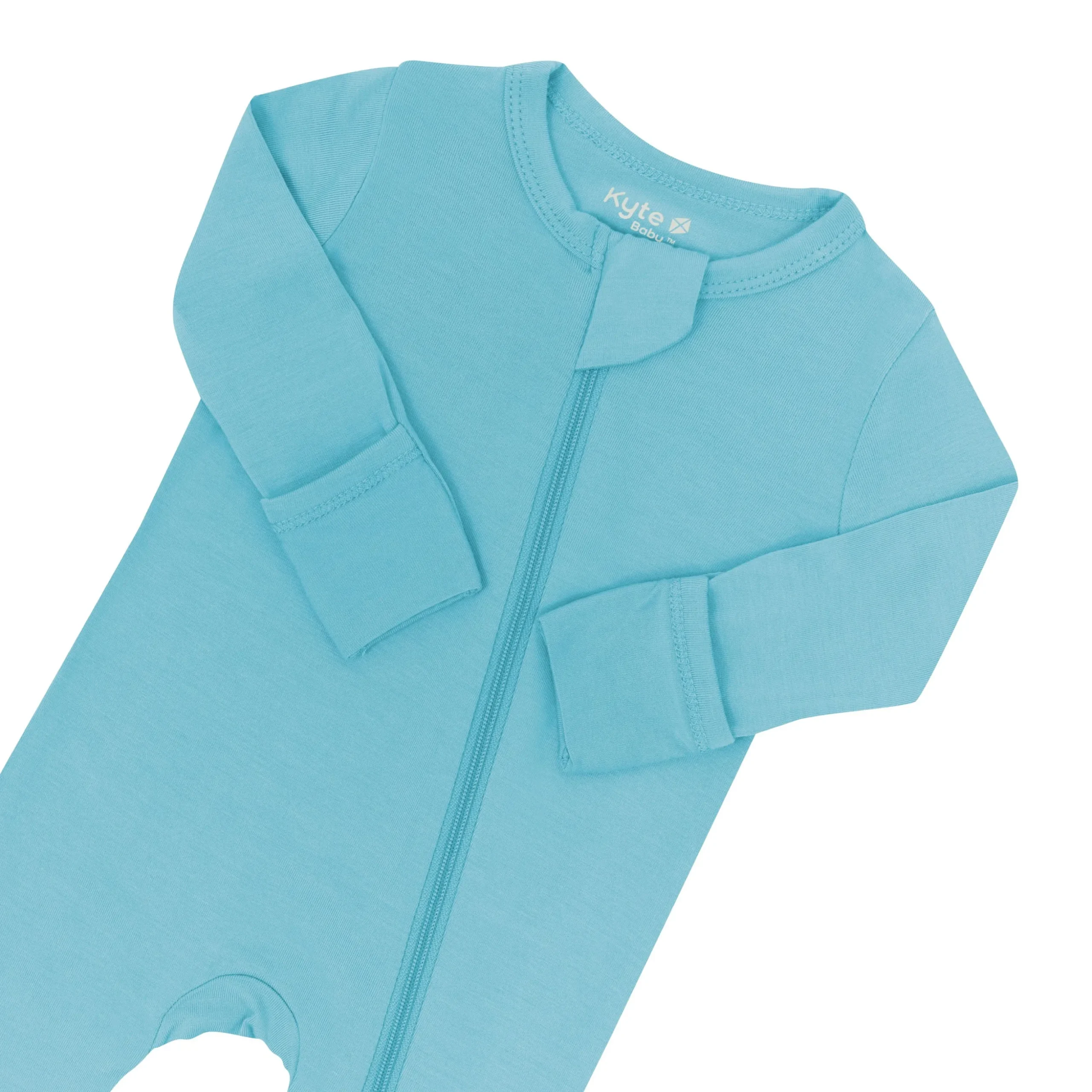 Zippered Romper in Makai