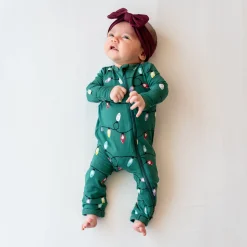 Zippered Romper in Merry and Bright