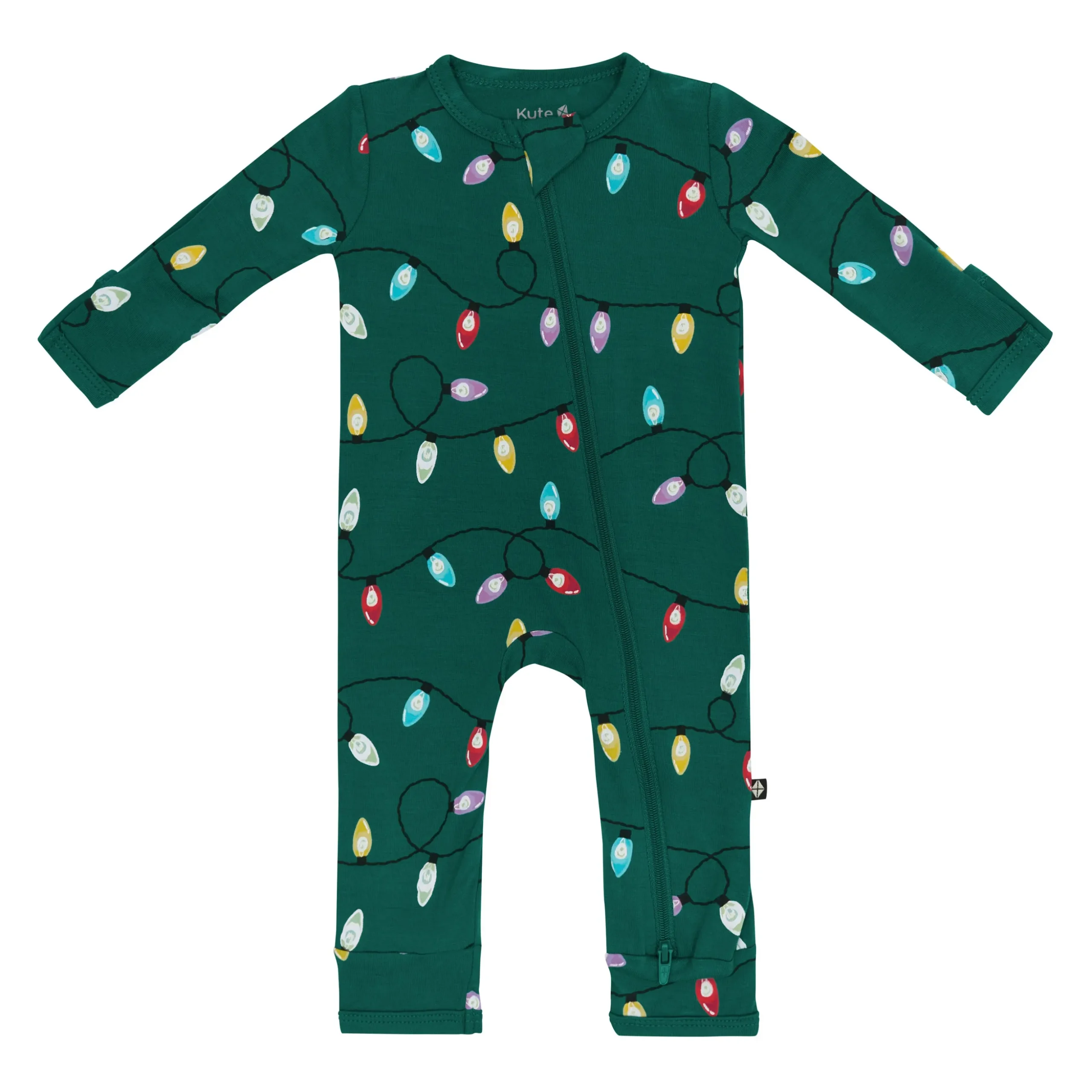 Zippered Romper in Merry and Bright