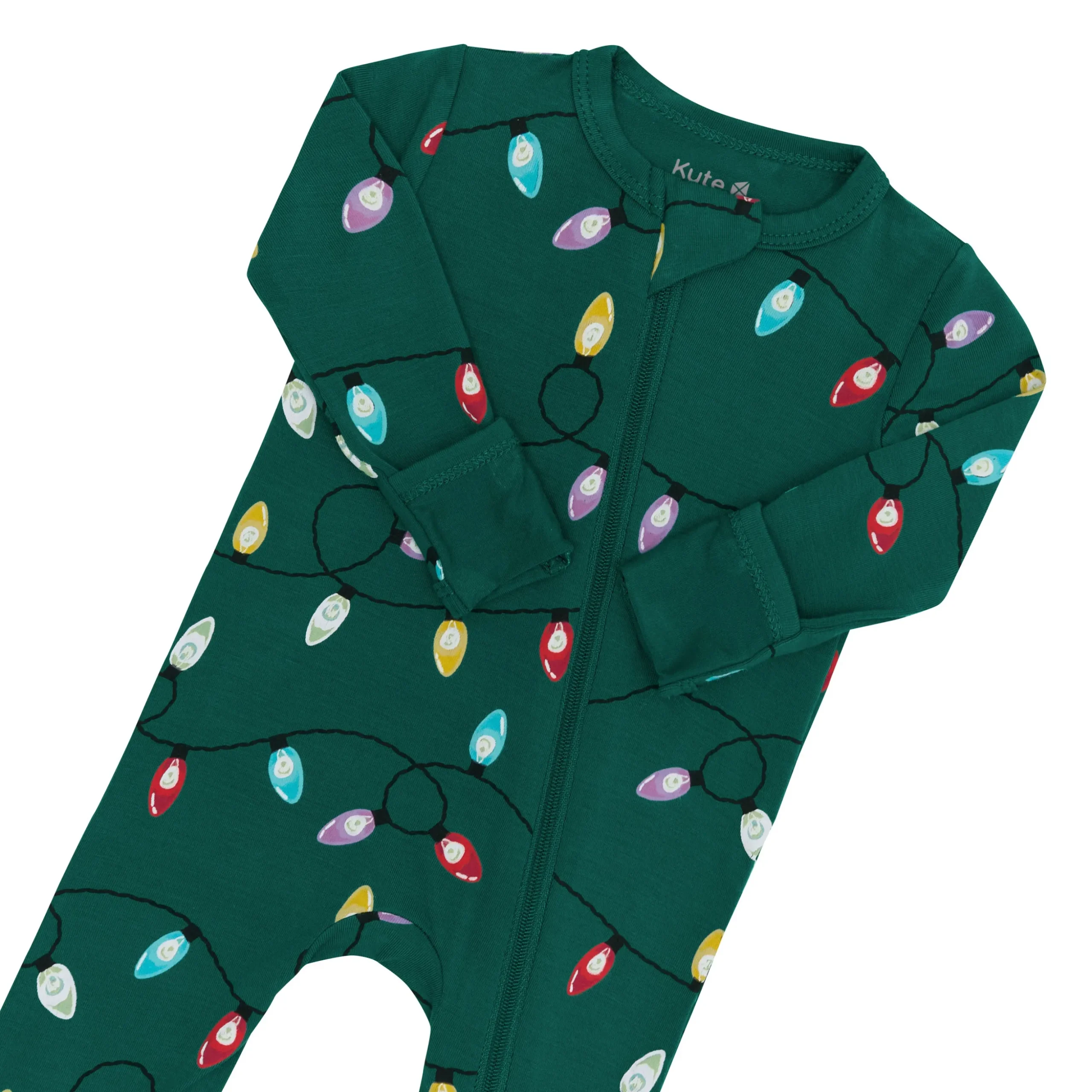 Zippered Romper in Merry and Bright