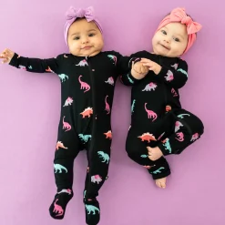 Zippered Romper in Midnight Roar