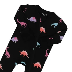 Zippered Romper in Midnight Roar
