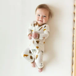 Zippered Romper in Moo