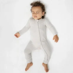 Zippered Romper in Oat