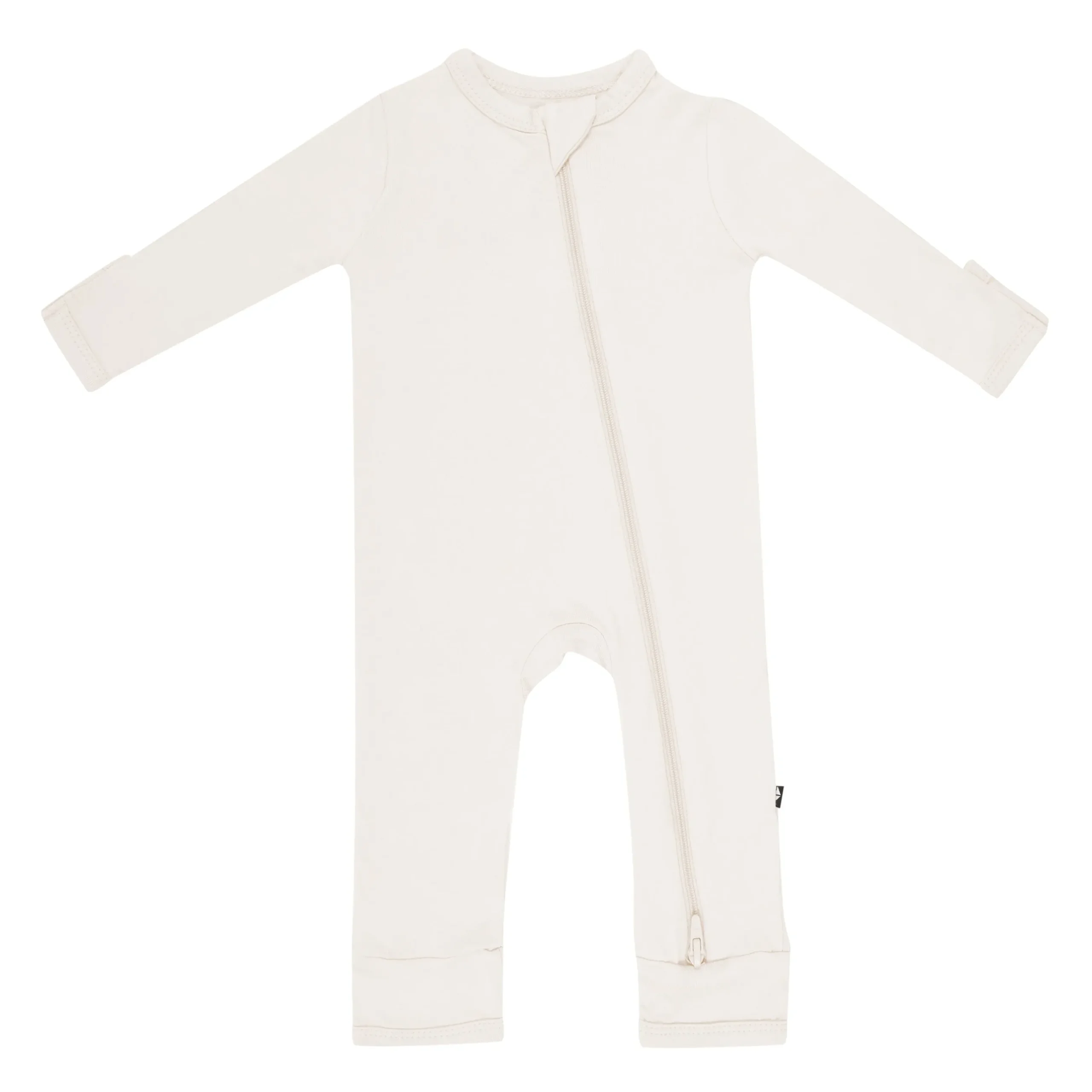 Zippered Romper in Oat