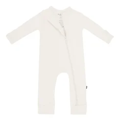Zippered Romper in Oat