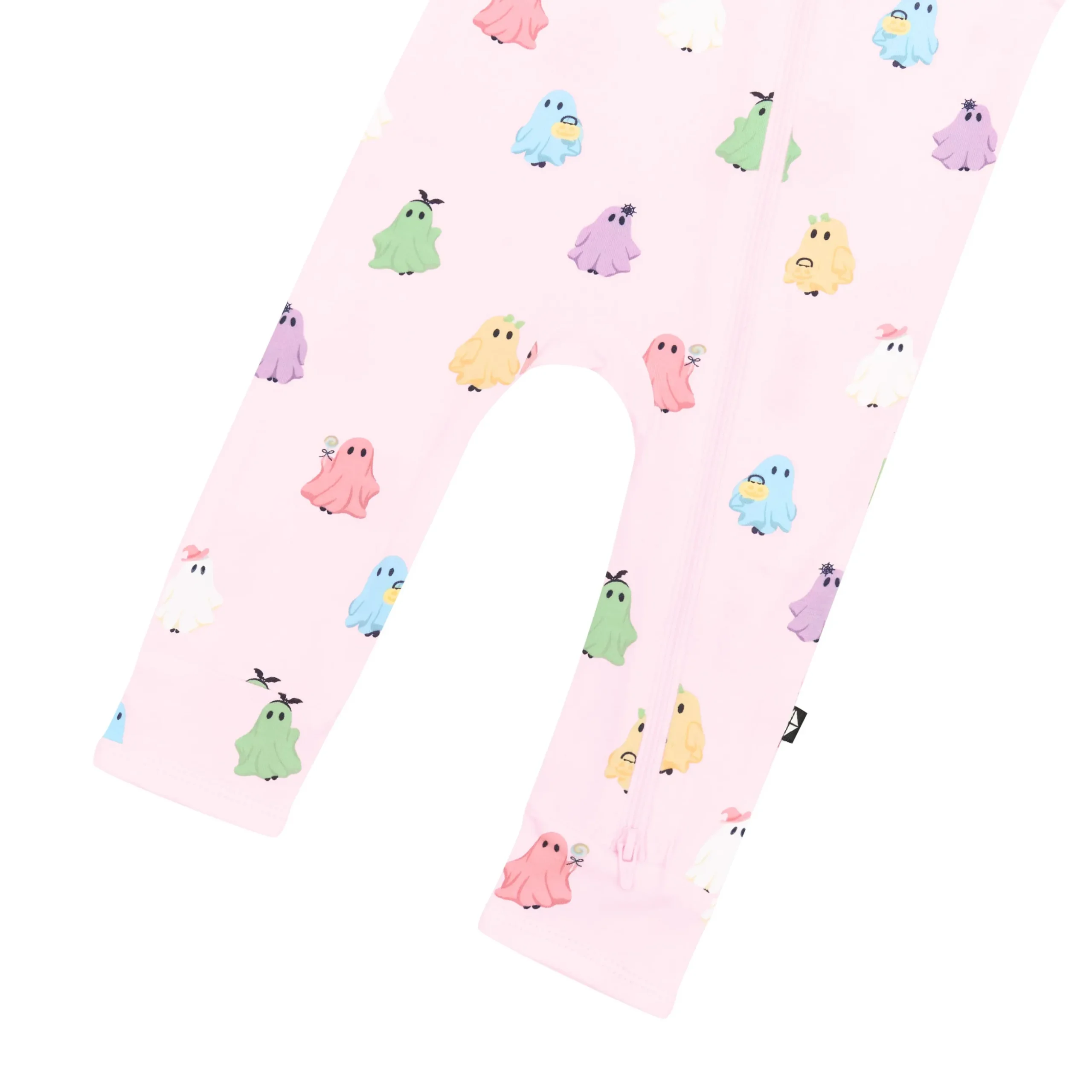 Zippered Romper in Pastel Ghost