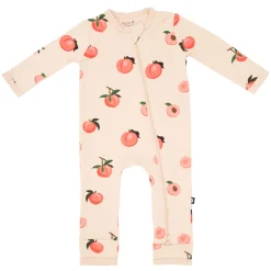 Zippered Romper in Peach