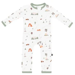 Zippered Romper in Road Trip