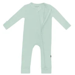 Zippered Romper in Sage