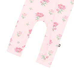 Zippered Romper in Sakura Peony