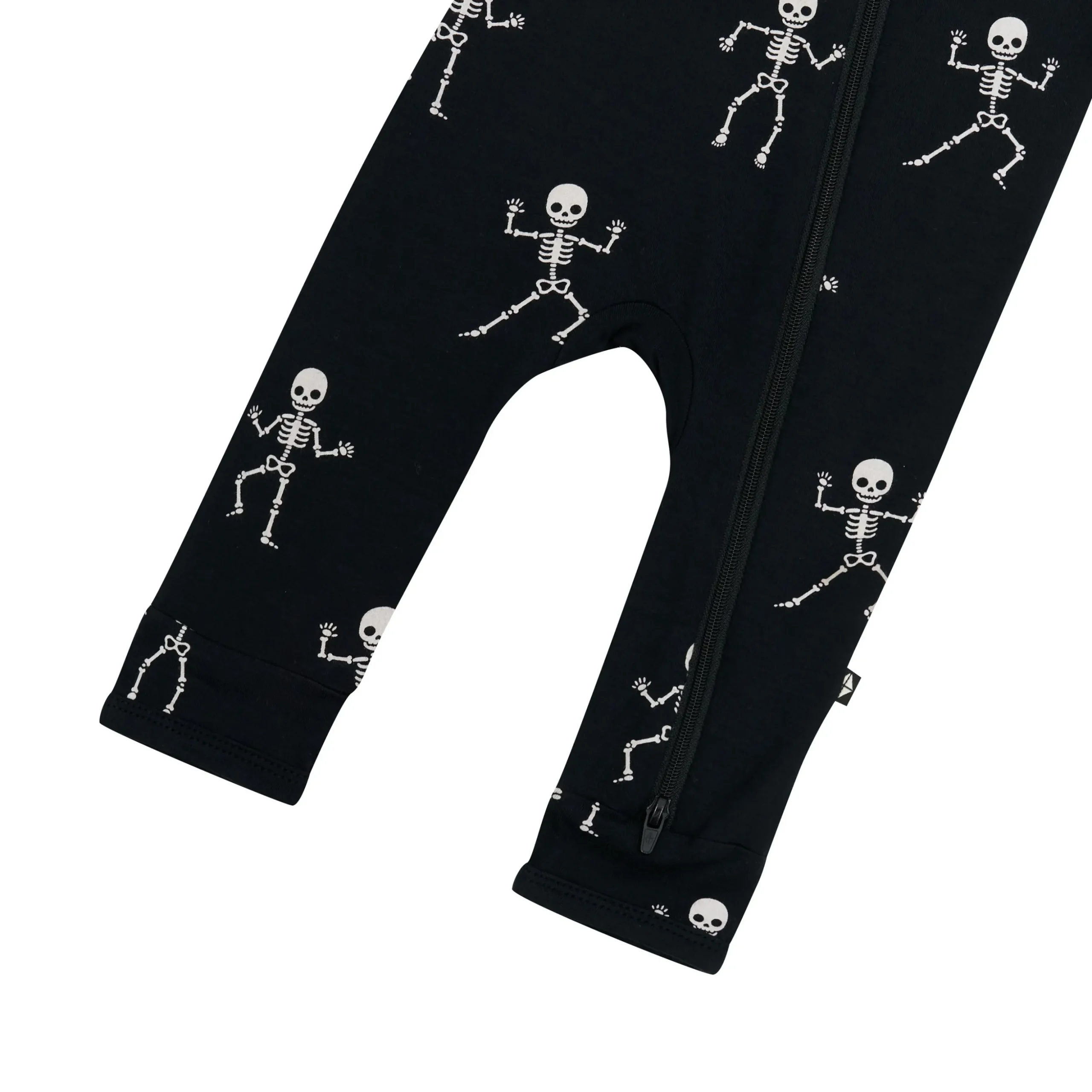 Zippered Romper in Skeleton