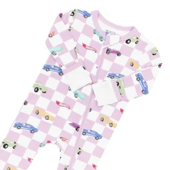 Zippered Romper in Sparkles and Speed