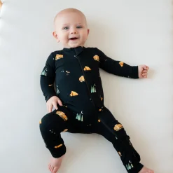 Zippered Romper in Under the Stars