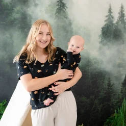 Zippered Romper in Under the Stars