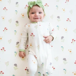 Zippered Romper in Wildflower