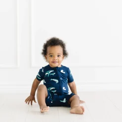 Zippered Shortall Romper in Humpback