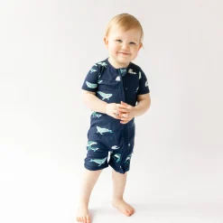 Zippered Shortall Romper in Humpback