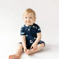 Zippered Shortall Romper in Humpback