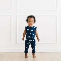 Zippered Sleeveless Romper in Humpback