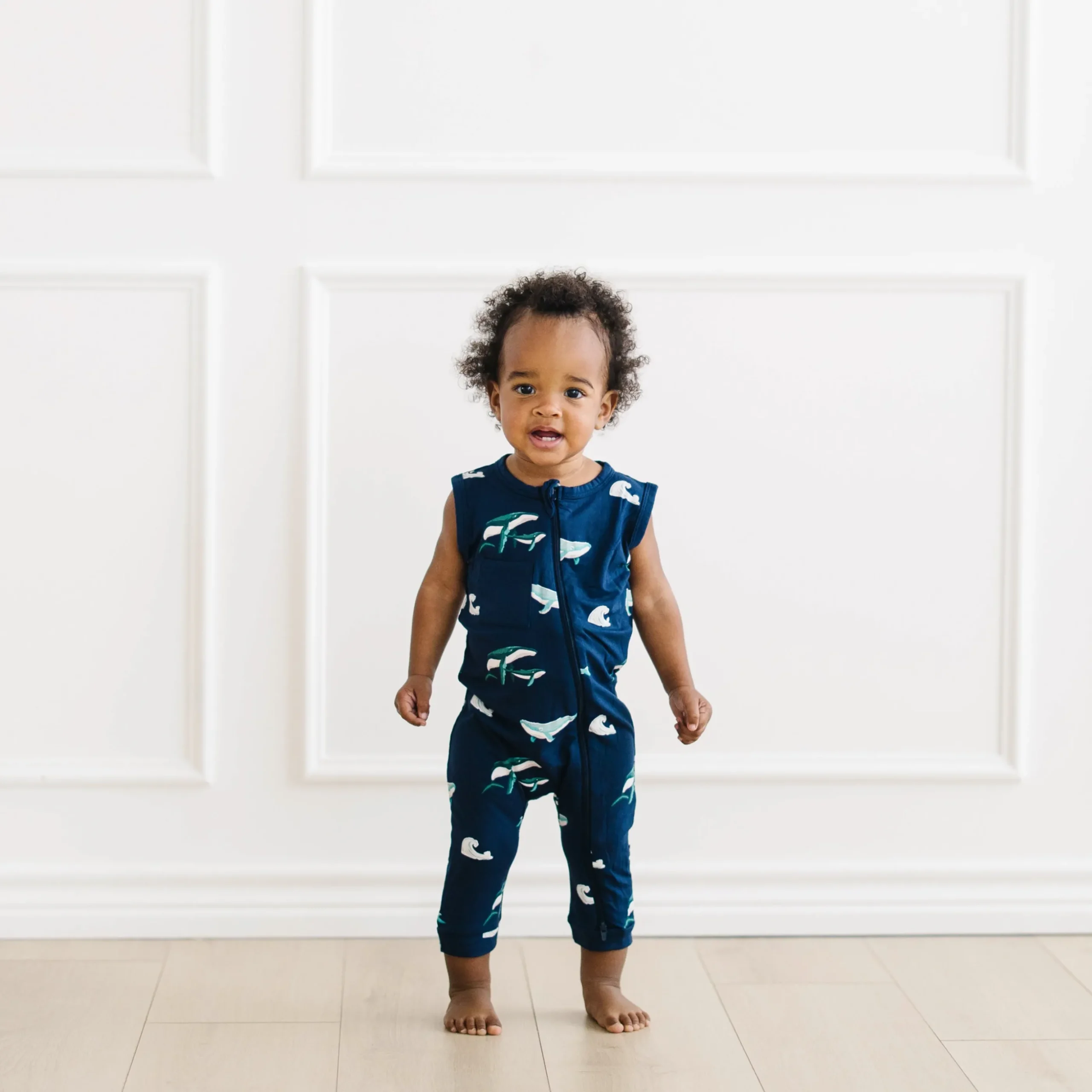 Zippered Sleeveless Romper in Humpback