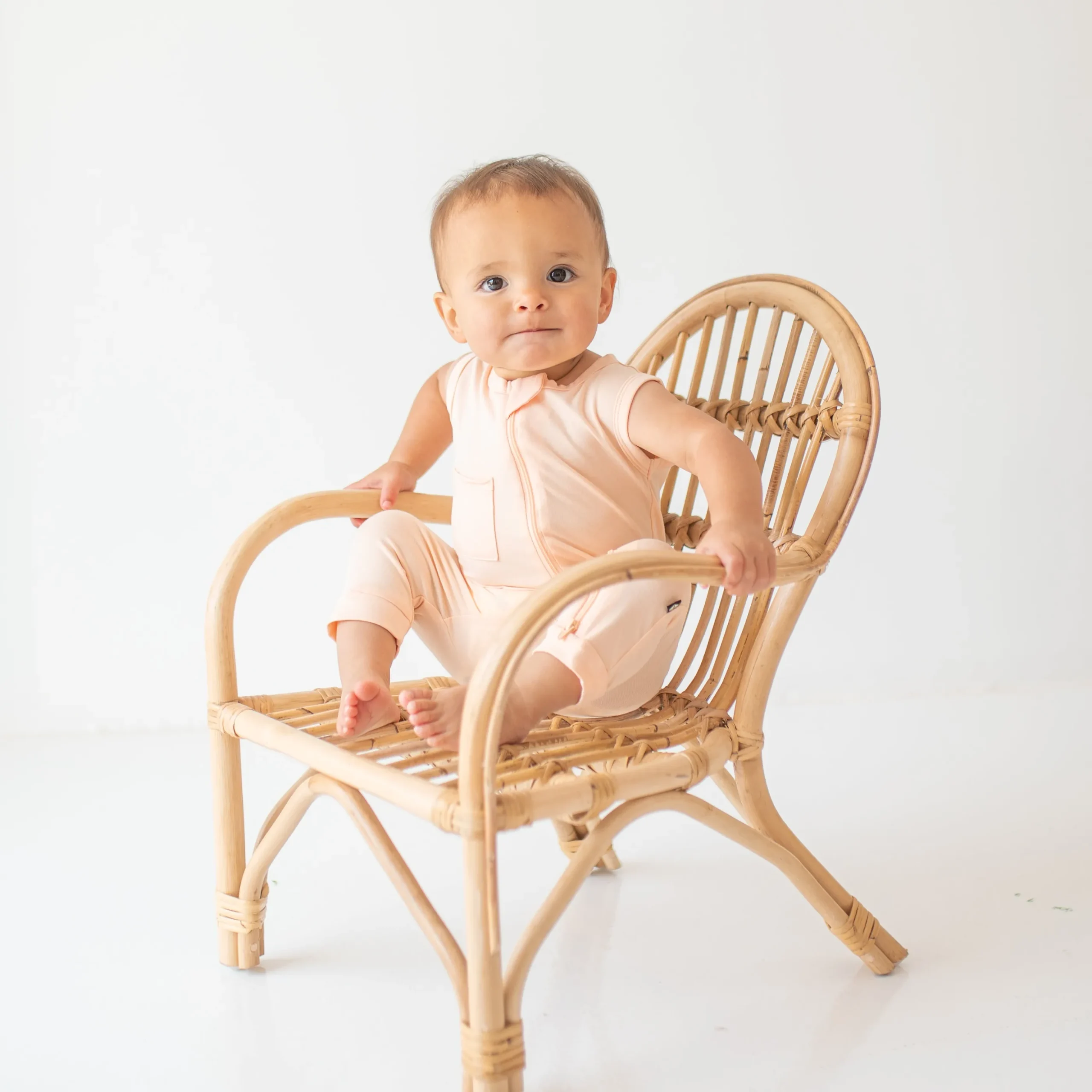 Zippered Sleeveless Romper in Canyon