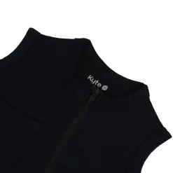 Zippered Sleeveless Romper in Midnight