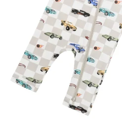 Zippered Sleeveless Romper in Fast and Fierce